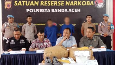 2 Pemuda Aceh Hendak Seludup Sabu dengan Modus Diselip di Sepatu Ditangkap di Bandara SIM